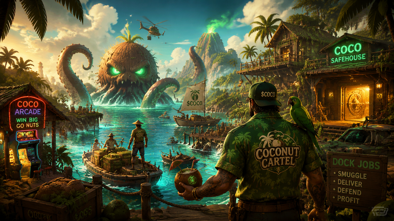 Coconut Cartel GPT2 island key art